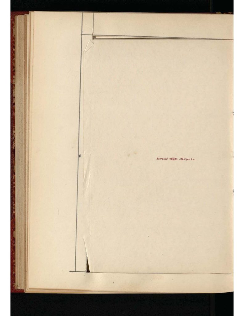 old yellowed collection of Letters to Bridgeport Comfort Club - blank page