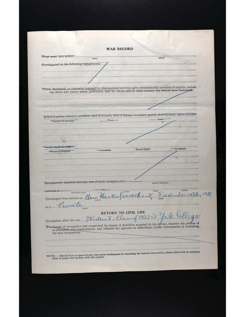 an official state of connecticut military service record for humbert francis cofrancesco