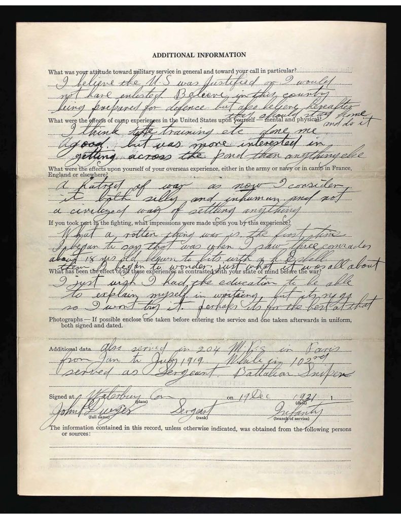 an official state of connecticut military service record for john patrick dwyer