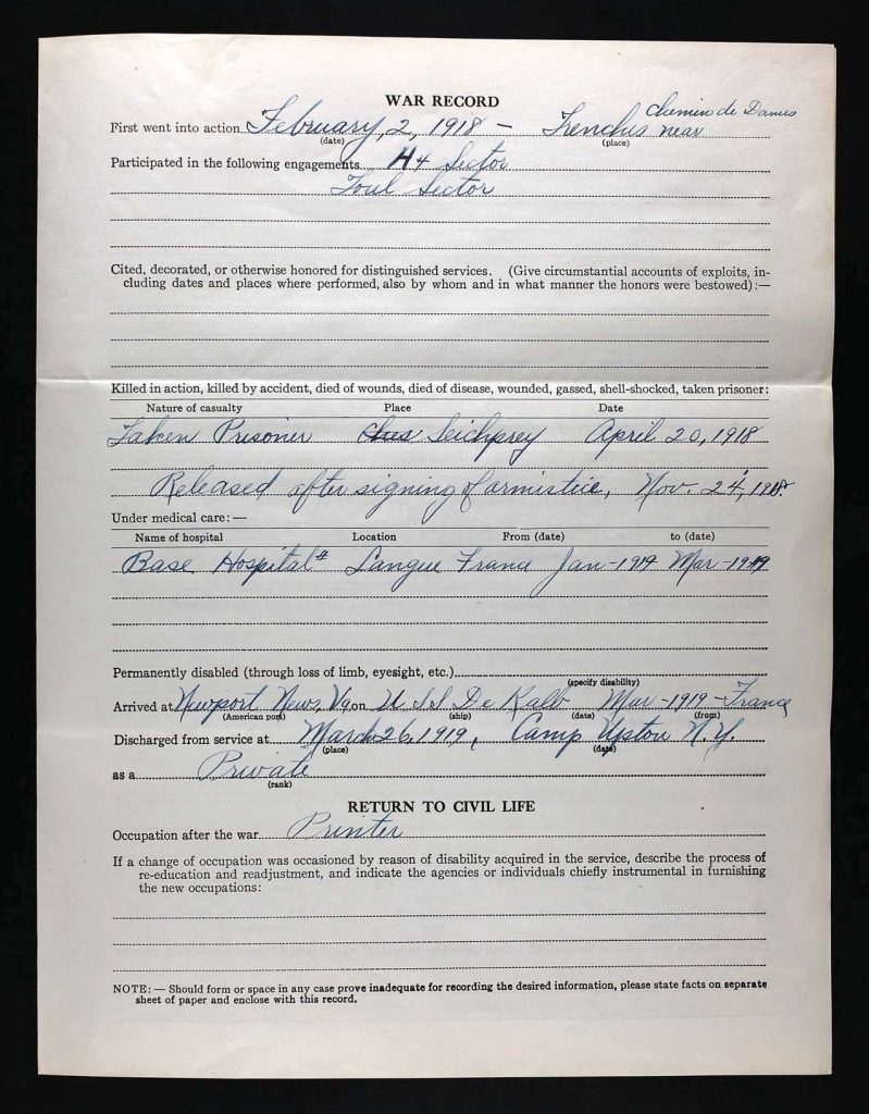 an official state of connecticut military service record for maurice b. fishman