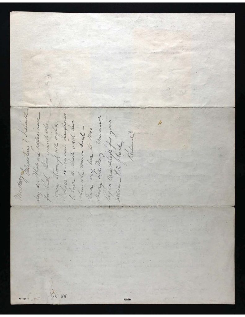 a handwritten note