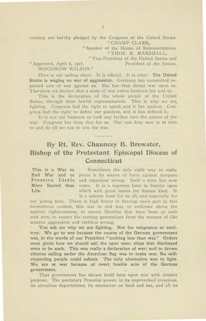 a booklet called "made in connecticut" which contains interviews on the world war issued by the connecticut state council of defense