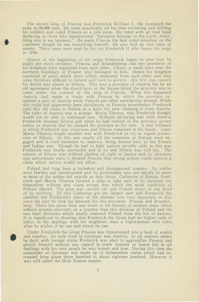 a booklet with selections for readin about the war issued in 1918 by the state board of education