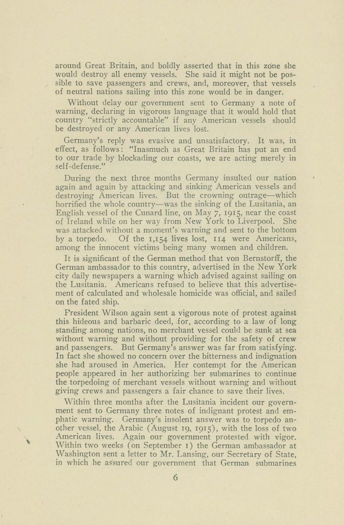 a booklet issued by the connecticut state council of defense committee on education titles 'why we are at war with germany'