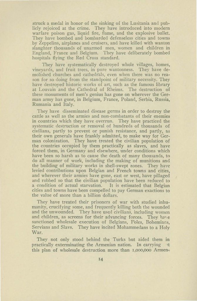 a booklet issued by the connecticut state council of defense committee on education titles 'why we are at war with germany'
